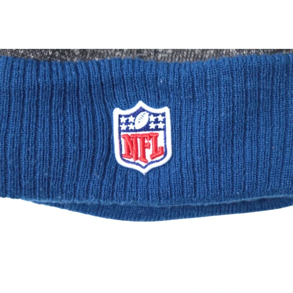 Indianapolis Colts Winter‎ Youth Beanie NFL Extra Warm Blue Wool Blend Pom